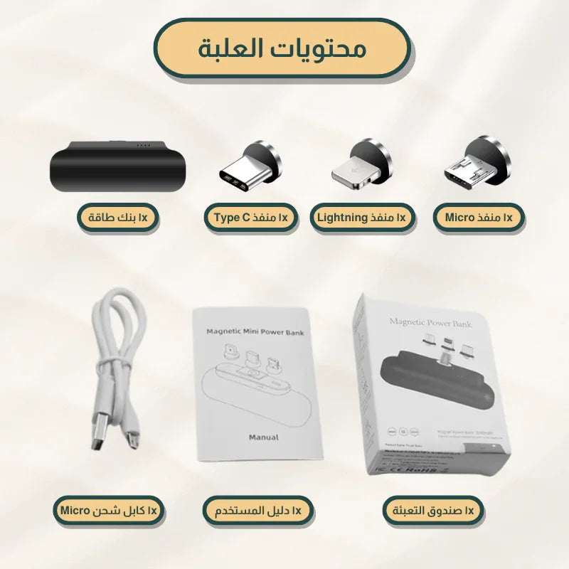 بنك الطاقة المحمول 3 في 1 - Kuwait | The Gulf Souk